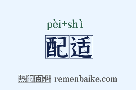 配适是什么意思的图片